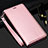 Leather Case Stands Flip Cover T01 Holder for Samsung Galaxy S20 Plus 5G Rose Gold