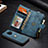 Leather Case Stands Flip Cover T01 Holder for Samsung Galaxy S9 Sky Blue