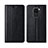 Leather Case Stands Flip Cover T01 Holder for Xiaomi Redmi Note 9 Black
