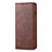 Leather Case Stands Flip Cover T02 Holder for Huawei Honor 20 Lite Brown