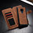 Leather Case Stands Flip Cover T02 Holder for Huawei Mate 20 Brown