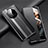 Leather Case Stands Flip Cover T02 Holder for Huawei Mate 40 Black