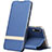 Leather Case Stands Flip Cover T02 Holder for Huawei P30 Blue