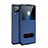 Leather Case Stands Flip Cover T02 Holder for Huawei P40 Lite Blue