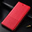 Leather Case Stands Flip Cover T02 Holder for OnePlus 7T Pro Red