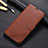 Leather Case Stands Flip Cover T02 Holder for Oppo RX17 Pro Brown