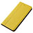 Leather Case Stands Flip Cover T02 Holder for Samsung Galaxy A80 Yellow