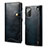 Leather Case Stands Flip Cover T02 Holder for Samsung Galaxy Note 20 5G Blue