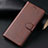 Leather Case Stands Flip Cover T02 Holder for Samsung Galaxy S20 Plus 5G Brown