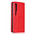 Leather Case Stands Flip Cover T02 Holder for Xiaomi Mi 10 Red