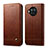 Leather Case Stands Flip Cover T02 Holder for Xiaomi Mi 10i 5G Brown