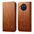 Leather Case Stands Flip Cover T02 Holder for Xiaomi Mi 10i 5G Light Brown