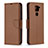 Leather Case Stands Flip Cover T02 Holder for Xiaomi Redmi 10X 4G