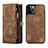 Leather Case Stands Flip Cover T03 Holder for Apple iPhone 12 Pro