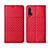 Leather Case Stands Flip Cover T03 Holder for Huawei Nova 6 5G Red