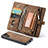 Leather Case Stands Flip Cover T03 Holder for Huawei P30 Pro Brown