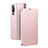 Leather Case Stands Flip Cover T03 Holder for Huawei P30 Rose Gold