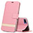 Leather Case Stands Flip Cover T03 Holder for Oppo K1 Pink