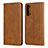 Leather Case Stands Flip Cover T03 Holder for Oppo K7 5G Orange