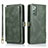 Leather Case Stands Flip Cover T03 Holder for Samsung Galaxy Note 20 5G Green