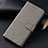 Leather Case Stands Flip Cover T03 Holder for Samsung Galaxy S20 Ultra 5G Gray