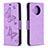 Leather Case Stands Flip Cover T03 Holder for Xiaomi Mi 10T Lite 5G Clove Purple