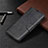 Leather Case Stands Flip Cover T03 Holder for Xiaomi Redmi Note 9 Black