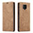 Leather Case Stands Flip Cover T03 Holder for Xiaomi Redmi Note 9 Pro Max Orange
