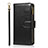 Leather Case Stands Flip Cover T04 Holder for Apple iPhone 12 Pro Black