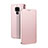 Leather Case Stands Flip Cover T04 Holder for Huawei Mate 20 X 5G Rose Gold