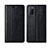 Leather Case Stands Flip Cover T04 Holder for Oppo A92 Black