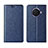 Leather Case Stands Flip Cover T04 Holder for Oppo Ace2 Blue