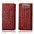 Leather Case Stands Flip Cover T04 Holder for Samsung Galaxy A80 Red