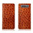 Leather Case Stands Flip Cover T04 Holder for Samsung Galaxy A90 4G Orange