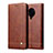 Leather Case Stands Flip Cover T04 Holder for Xiaomi Poco F2 Pro Brown