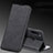 Leather Case Stands Flip Cover T04 Holder for Xiaomi Redmi Note 8 (2021) Black