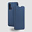 Leather Case Stands Flip Cover T05 Holder for Huawei Nova 6 5G Blue