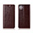 Leather Case Stands Flip Cover T05 Holder for Huawei Nova 6 SE Brown