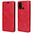 Leather Case Stands Flip Cover T05 Holder for Huawei P Smart (2020) Red