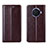 Leather Case Stands Flip Cover T05 Holder for Oppo Ace2 Brown