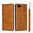 Leather Case Stands Flip Cover T05 Holder for Oppo R17 Neo Orange