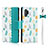 Leather Case Stands Flip Cover T05 Holder for Samsung Galaxy Note 10 Plus 5G Cyan
