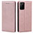 Leather Case Stands Flip Cover T05 Holder for Samsung Galaxy Note 20 Ultra 5G Rose Gold