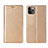 Leather Case Stands Flip Cover T06 Holder for Apple iPhone 11 Pro Gold