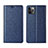 Leather Case Stands Flip Cover T06 Holder for Apple iPhone 11 Pro Max Blue