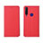Leather Case Stands Flip Cover T06 Holder for Huawei Honor 20 Lite Red