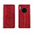 Leather Case Stands Flip Cover T06 Holder for Huawei Mate 30 Pro 5G Red