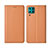 Leather Case Stands Flip Cover T06 Holder for Huawei Nova 7i Orange