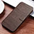 Leather Case Stands Flip Cover T06 Holder for Huawei P30 Lite Brown