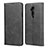 Leather Case Stands Flip Cover T06 Holder for OnePlus 7T Pro Black